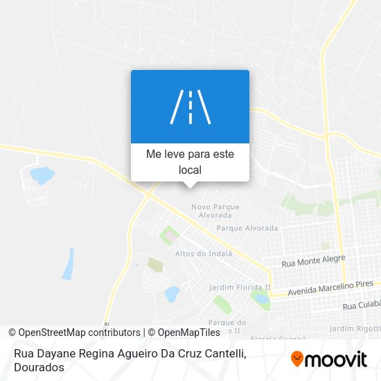 Rua Dayane Regina Agueiro Da Cruz Cantelli mapa