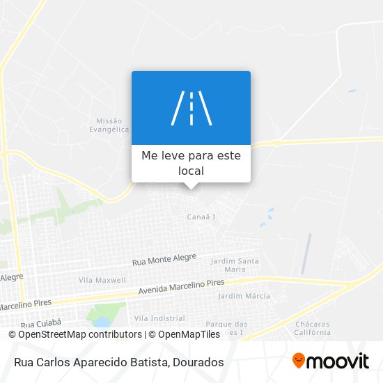 Rua Carlos Aparecido Batista mapa