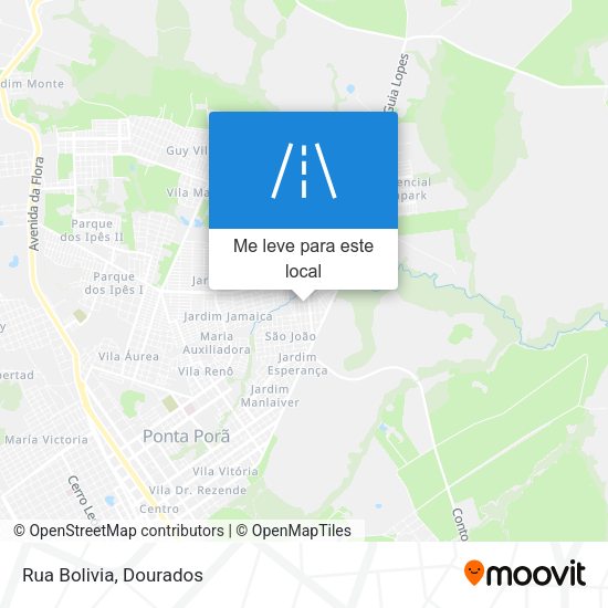 Rua Bolivia mapa