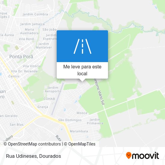 Rua Udineses mapa