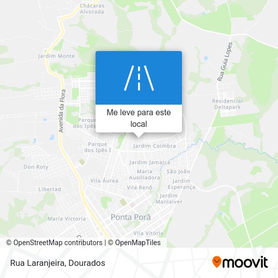 Rua Laranjeira mapa
