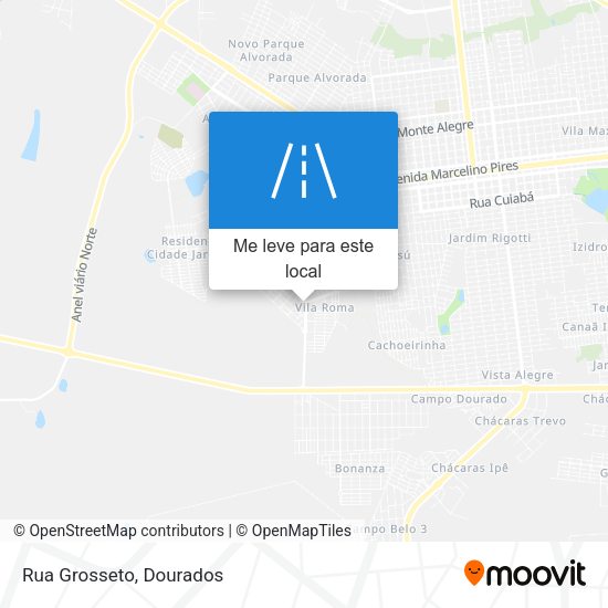 Rua Grosseto mapa