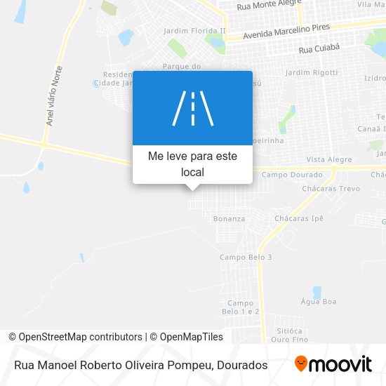 Rua Manoel Roberto Oliveira Pompeu mapa