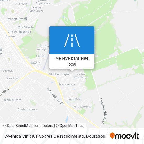 Avenida Vinícius Soares De Nascimento mapa