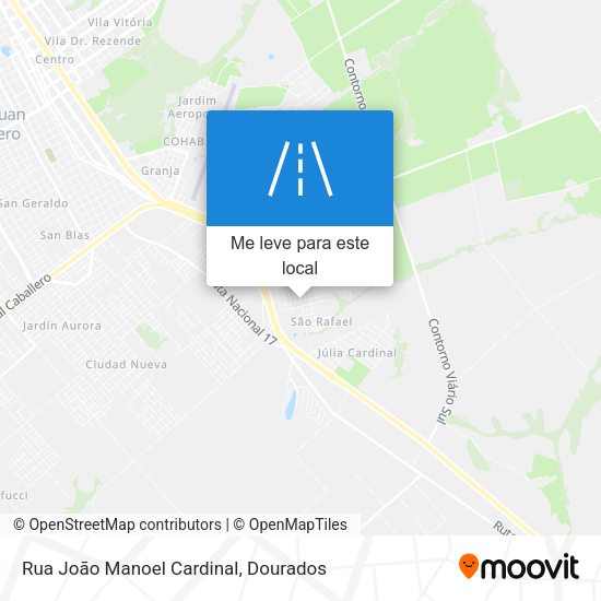 Rua João Manoel Cardinal mapa