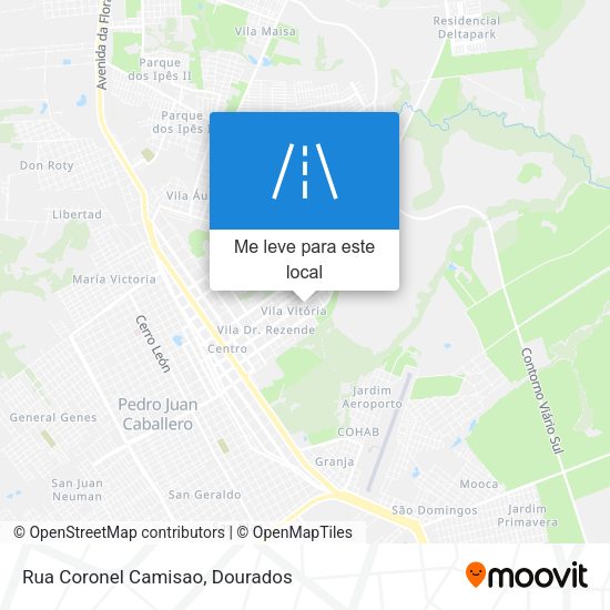Rua Coronel Camisao mapa