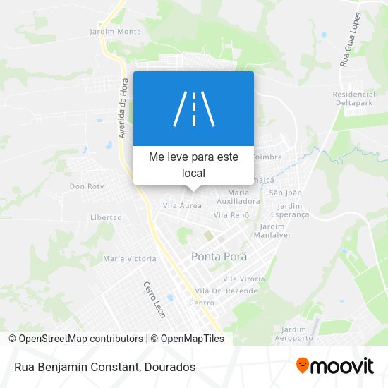 Rua Benjamin Constant mapa