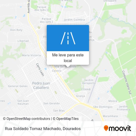 Rua Soldado Tomaz Machado mapa
