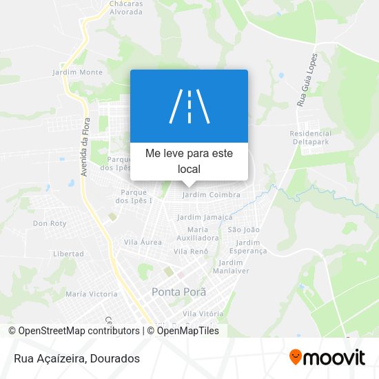 Rua Açaízeira mapa