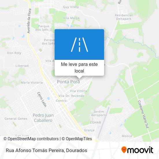 Rua Afonso Tomás Pereira mapa
