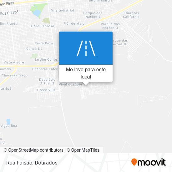 Rua Faisão mapa