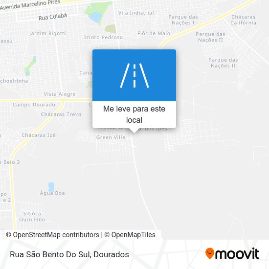 Rua São Bento Do Sul mapa