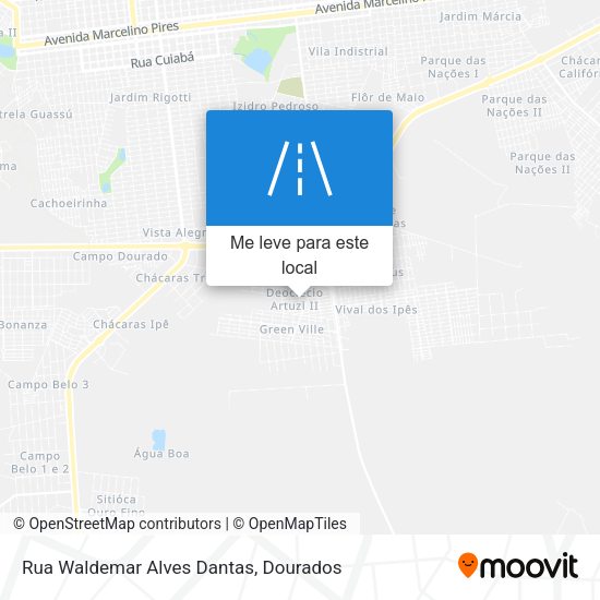 Rua Waldemar Alves Dantas mapa