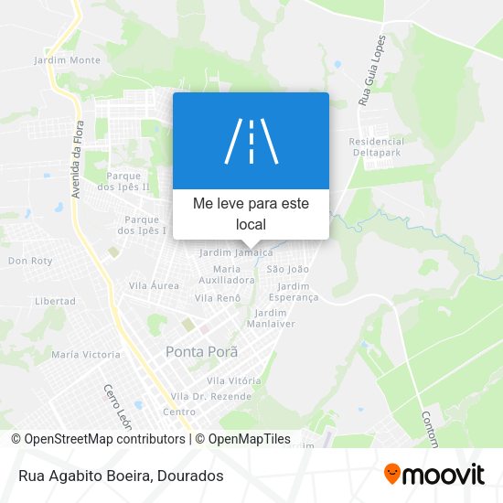 Rua Agabito Boeira mapa