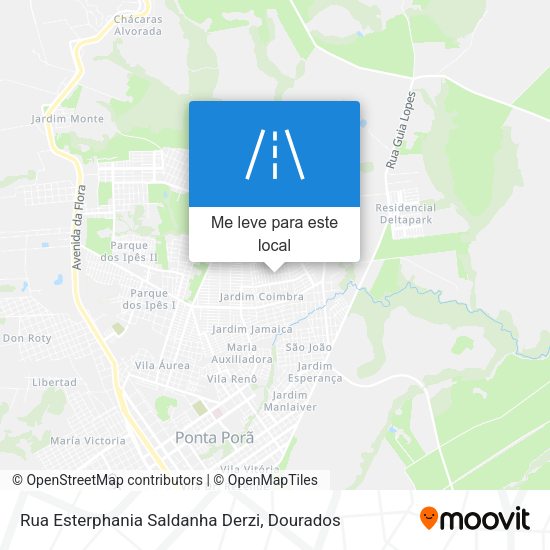 Rua Esterphania Saldanha Derzi mapa
