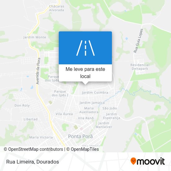 Rua Limeira mapa