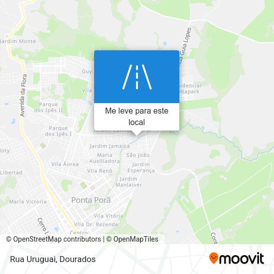 Rua Uruguai mapa