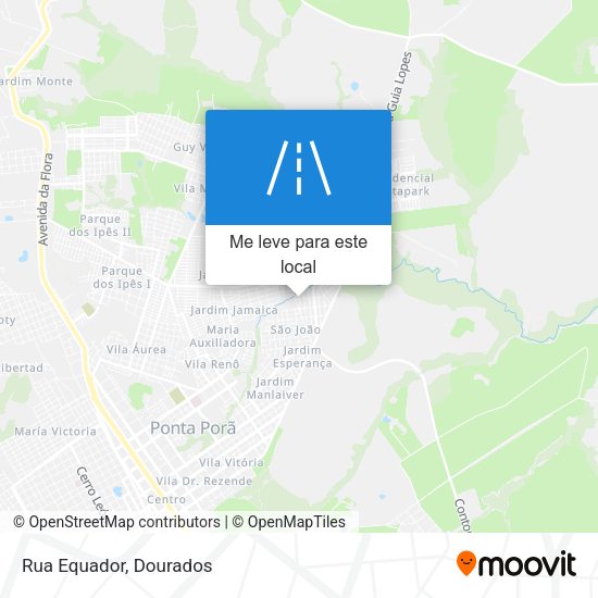 Rua Equador mapa
