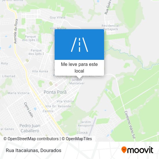 Rua Itacaíunas mapa