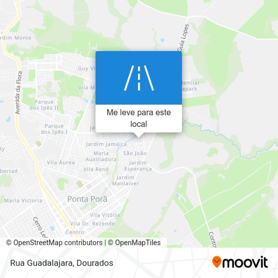 Rua Guadalajara mapa