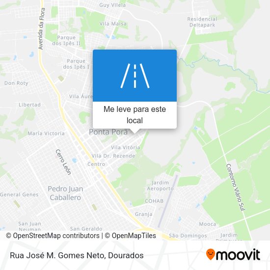 Rua José M. Gomes Neto mapa