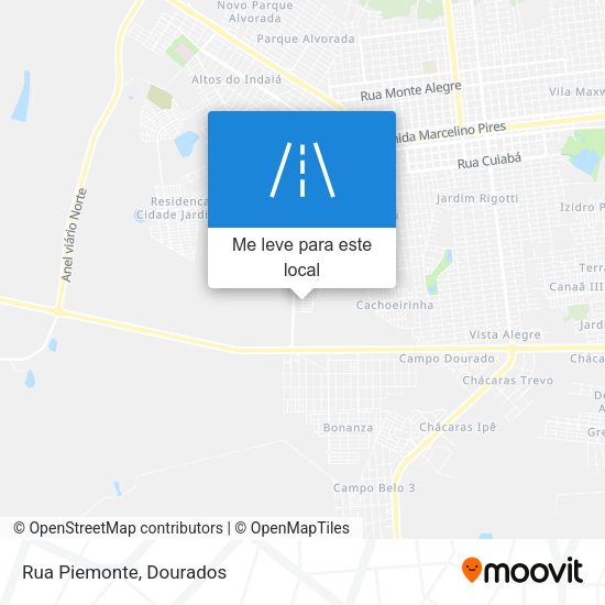 Rua Piemonte mapa