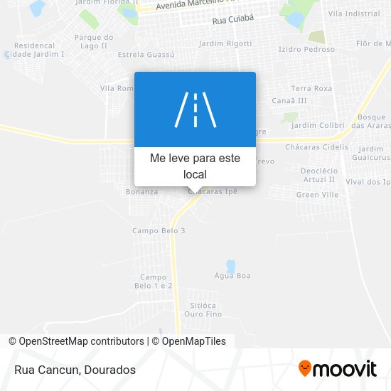 Rua Cancun mapa