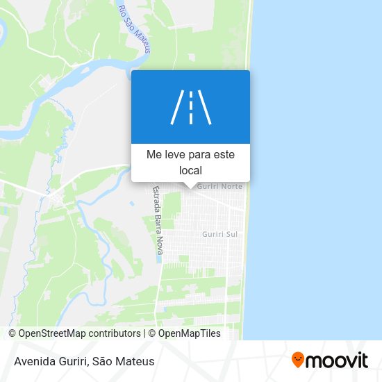 Avenida Guriri mapa
