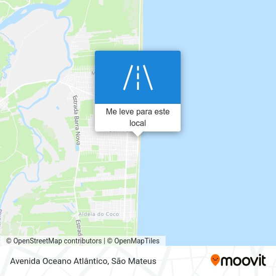 Avenida Oceano Atlântico mapa