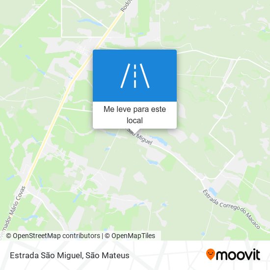 Estrada São Miguel mapa