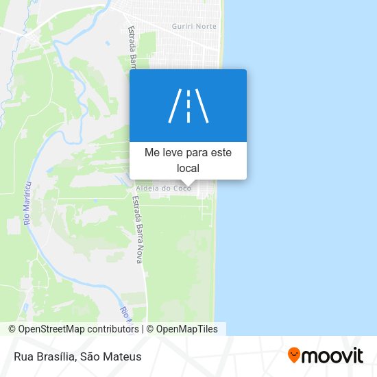 Rua Brasília mapa