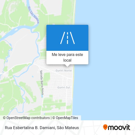 Rua Esbertalina B. Damiani mapa