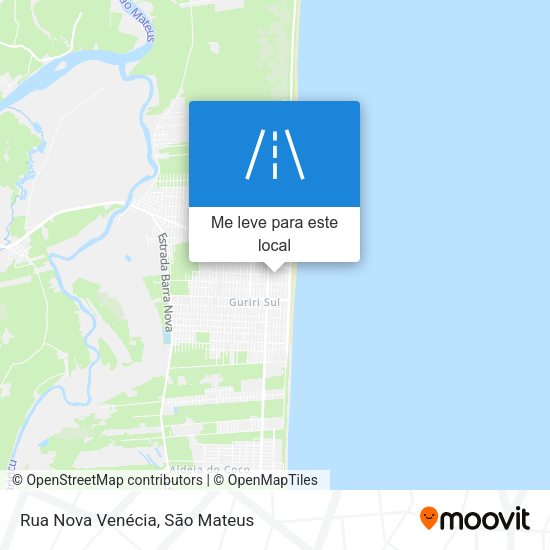 Rua Nova Venécia mapa