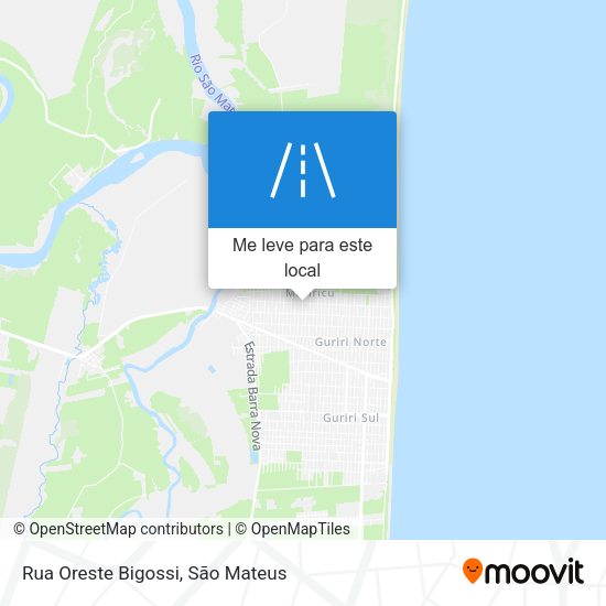 Rua Oreste Bigossi mapa