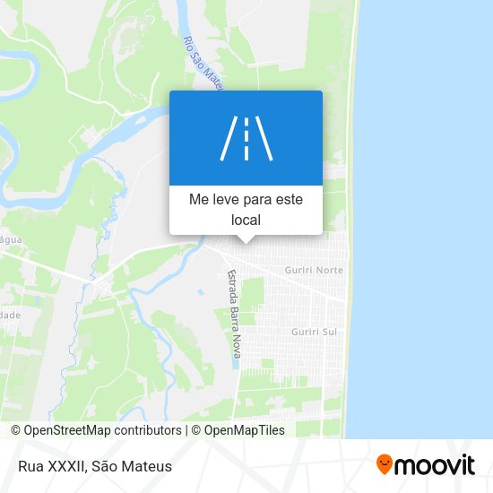 Rua XXXII mapa