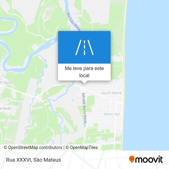 Rua XXXVI mapa