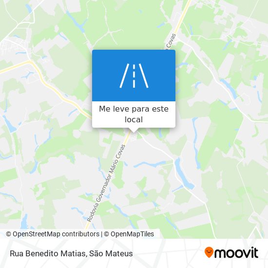 Rua Benedito Matias mapa