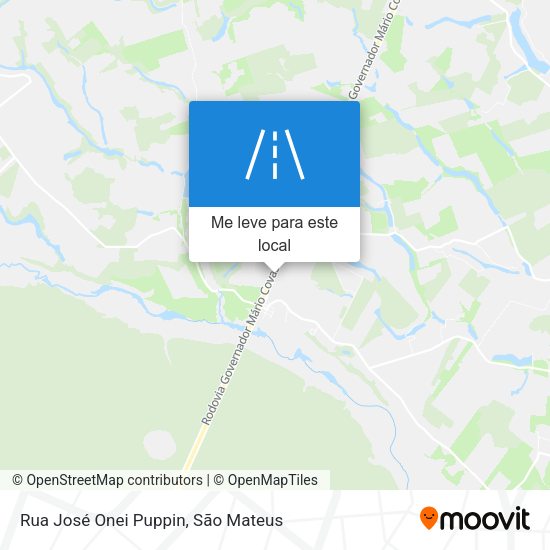 Rua José Onei Puppin mapa