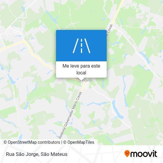 Rua São Jorge mapa