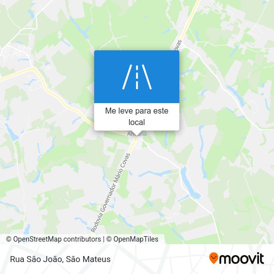 Rua São João mapa