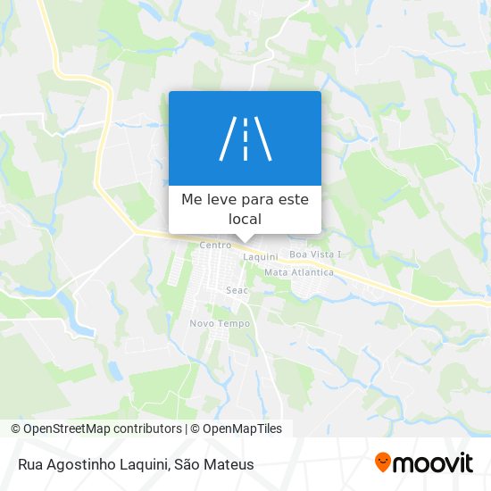 Rua Agostinho Laquini mapa