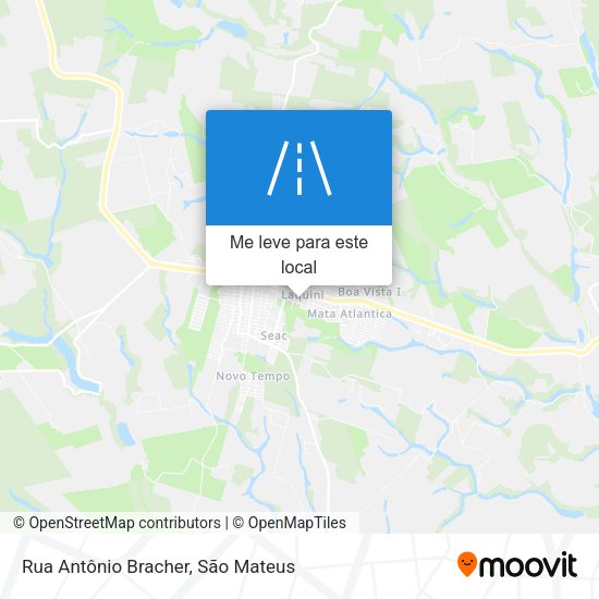 Rua Antônio Bracher mapa