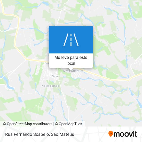 Rua Fernando Scabelo mapa