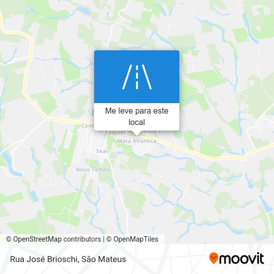 Rua José Brioschi mapa