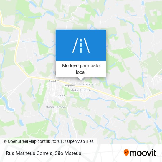 Rua Matheus Correia mapa