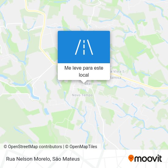 Rua Nelson Morelo mapa