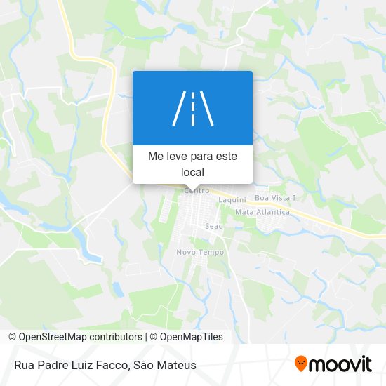 Rua Padre Luiz Facco mapa