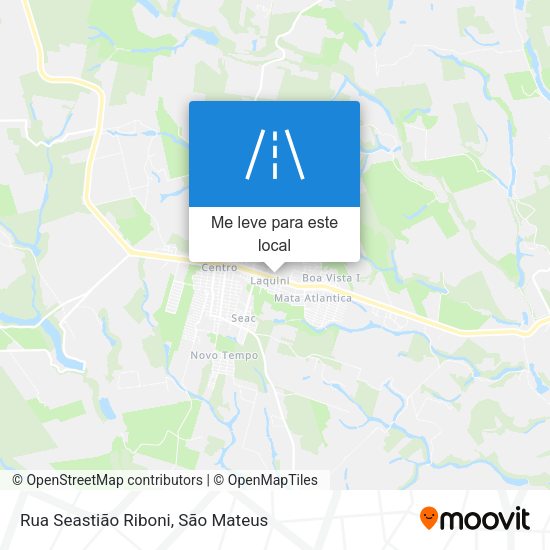 Rua Seastião Riboni mapa