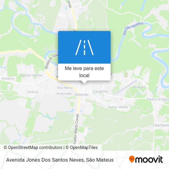 Avenida Jones Dos Santos Neves mapa