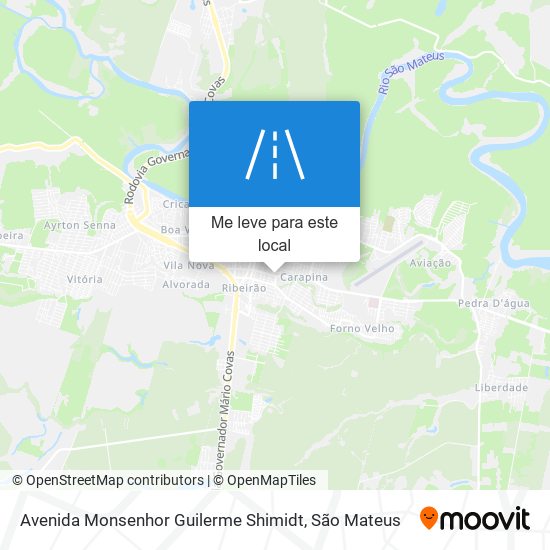 Avenida Monsenhor Guilerme Shimidt mapa